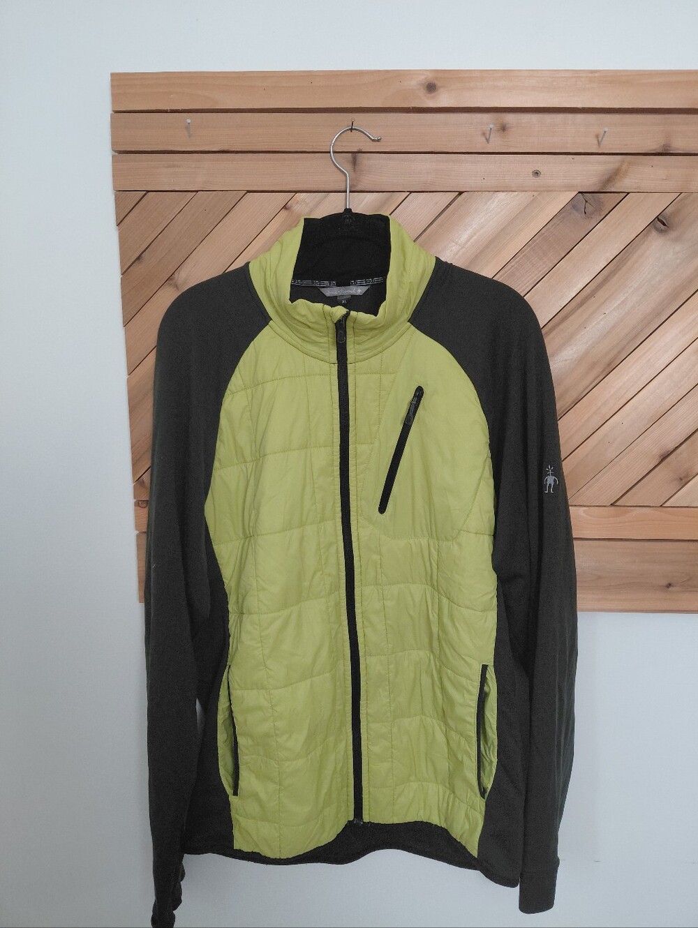 Smartwool Zipper Sweatshirt Grey And Green